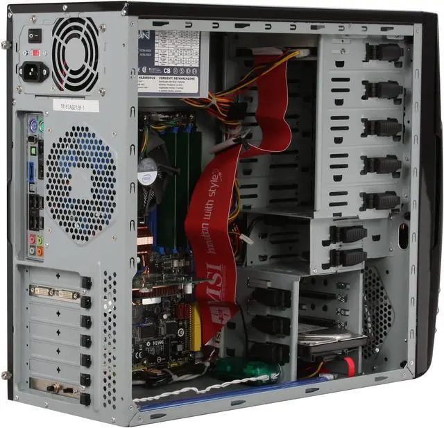 Alt view image 9 of 18 - CyberpowerPC Desktop PC Gamer Xtreme 1002 Intel Core i7-920 3GB DDR3 500GB HDD NVIDIA GeForce 9500 GT Windows Vista Home Premium 64-bit