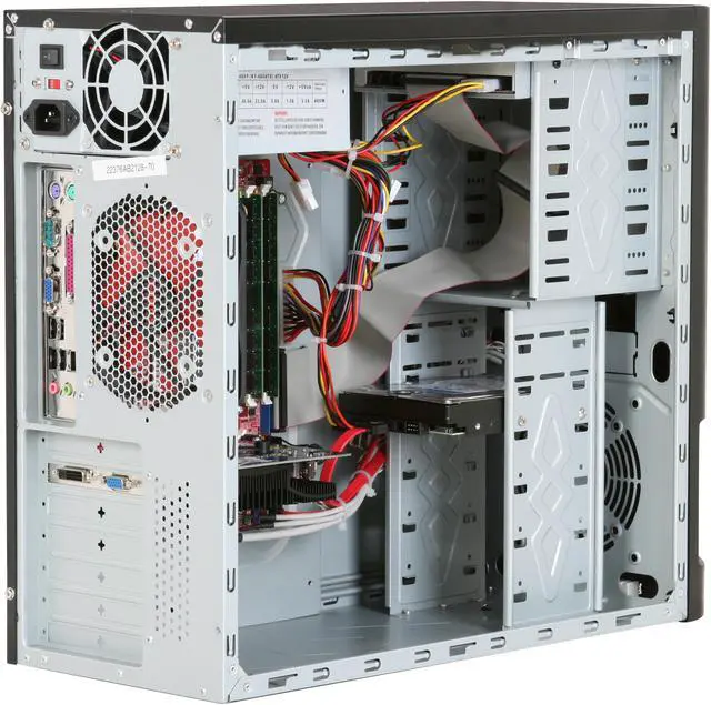 Alt view image 8 of 19 - CyberpowerPC Desktop PC Gamer Infinity 3310 Intel Core 2 Quad Q8200 4GB DDR2 500GB HDD NVIDIA GeForce 9500 GT Windows Vista Home Premium 64-bit