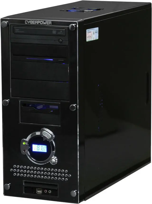 Alt view image 4 of 19 - CyberpowerPC Desktop PC Gamer Infinity 9515 Intel Core 2 Quad Q9550 4GB DDR2 500GB HDD NVIDIA GeForce 9800 GT Windows Vista Home Premium 64-Bit