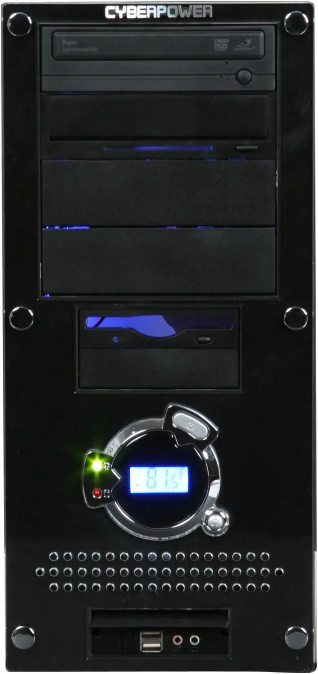 Alt view image 3 of 19 - CyberpowerPC Desktop PC Gamer Infinity 9515 Intel Core 2 Quad Q9550 4GB DDR2 500GB HDD NVIDIA GeForce 9800 GT Windows Vista Home Premium 64-Bit