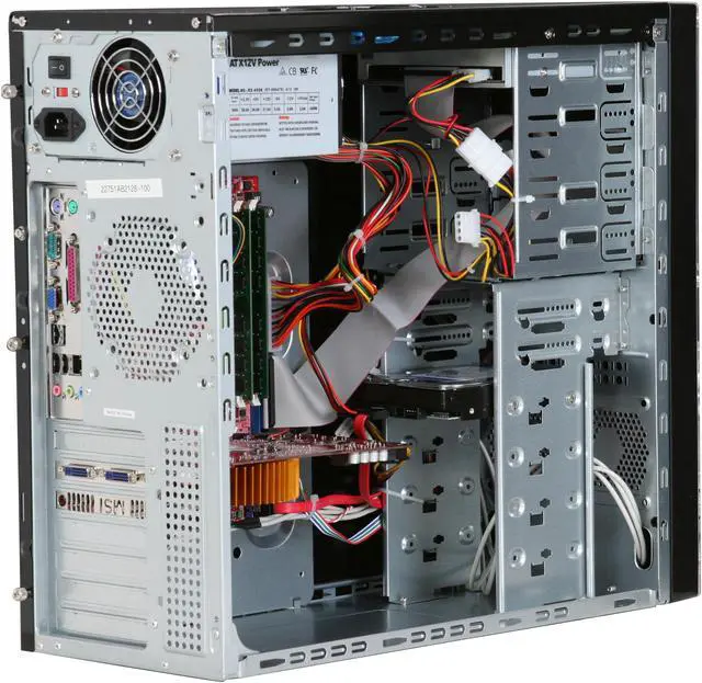 Alt view image 8 of 19 - CyberpowerPC Desktop PC Gamer Infinity 9515 Intel Core 2 Quad Q9550 4GB DDR2 500GB HDD NVIDIA GeForce 9800 GT Windows Vista Home Premium 64-Bit
