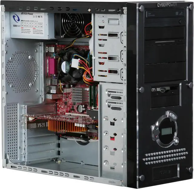 Alt view image 12 of 19 - CyberpowerPC Desktop PC Gamer Infinity 9515 Intel Core 2 Quad Q9550 4GB DDR2 500GB HDD NVIDIA GeForce 9800 GT Windows Vista Home Premium 64-Bit