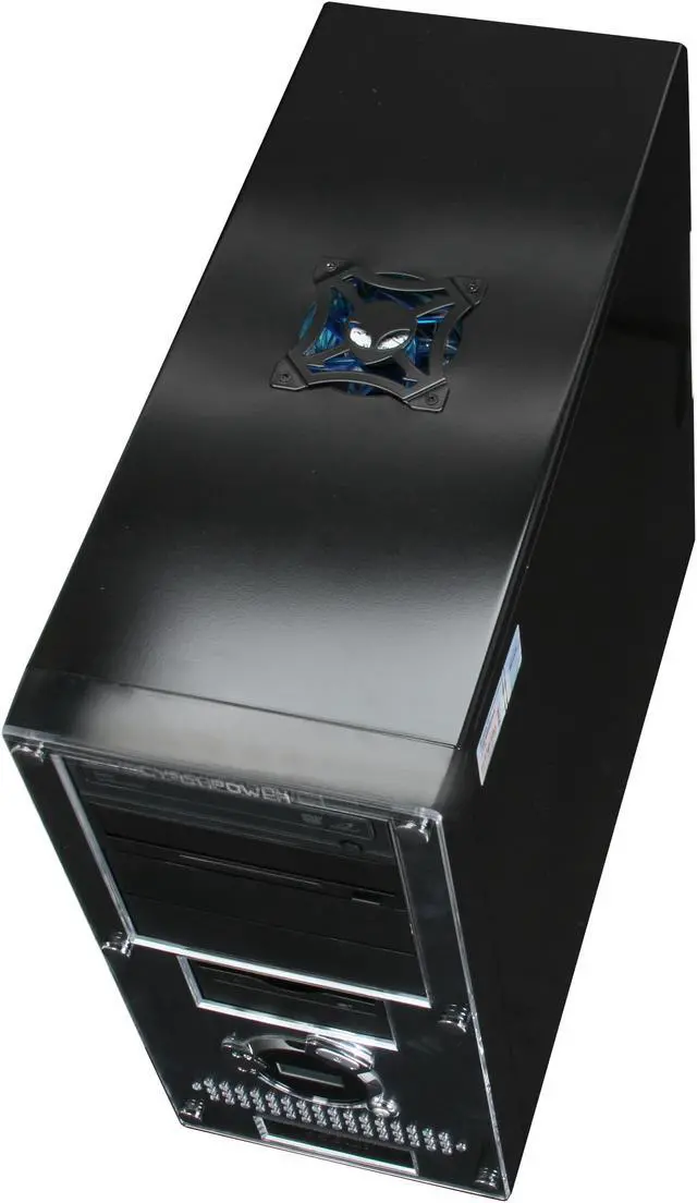 Alt view image 13 of 19 - CyberpowerPC Desktop PC Gamer Infinity 9515 Intel Core 2 Quad Q9550 4GB DDR2 500GB HDD NVIDIA GeForce 9800 GT Windows Vista Home Premium 64-Bit
