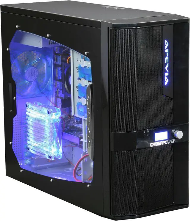 Alt view image 2 of 18 - CyberpowerPC Desktop PC Gamer Ultra 7211 AMD Phenom X4 9950 4GB DDR2 500GB HDD NVIDIA GeForce 9600 GT Windows Vista Home Premium 64-Bit