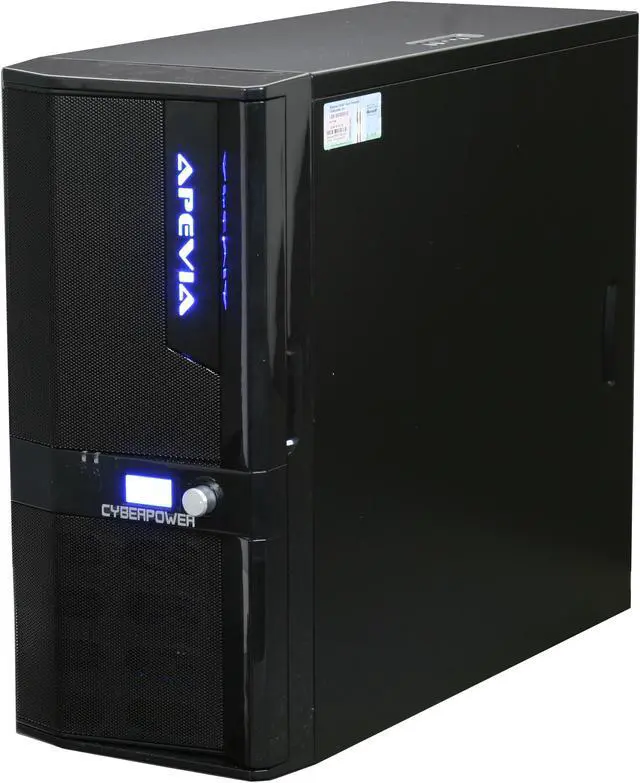 Alt view image 3 of 18 - CyberpowerPC Desktop PC Gamer Ultra 7211 AMD Phenom X4 9950 4GB DDR2 500GB HDD NVIDIA GeForce 9600 GT Windows Vista Home Premium 64-Bit