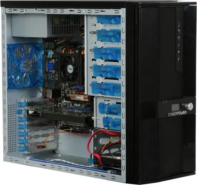 Alt view image 10 of 18 - CyberpowerPC Desktop PC Gamer Ultra 7211 AMD Phenom X4 9950 4GB DDR2 500GB HDD NVIDIA GeForce 9600 GT Windows Vista Home Premium 64-Bit