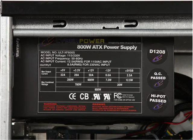 Alt view image 12 of 20 - CyberpowerPC Desktop PC Gamer Xtreme 1003 Intel Core i7-920 6GB DDR3 500GB HDD NVIDIA GeForce 9800 GTX+ Windows Vista Home Premium 64-bit
