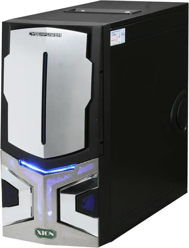 Alt view image 4 of 13 - CyberpowerPC Desktop PC Gamer Infinity 9516 Intel Core 2 Quad Q9550 4GB DDR2 500GB HDD NVIDIA GeForce 9800 GT Windows Vista Home Premium 64-Bit
