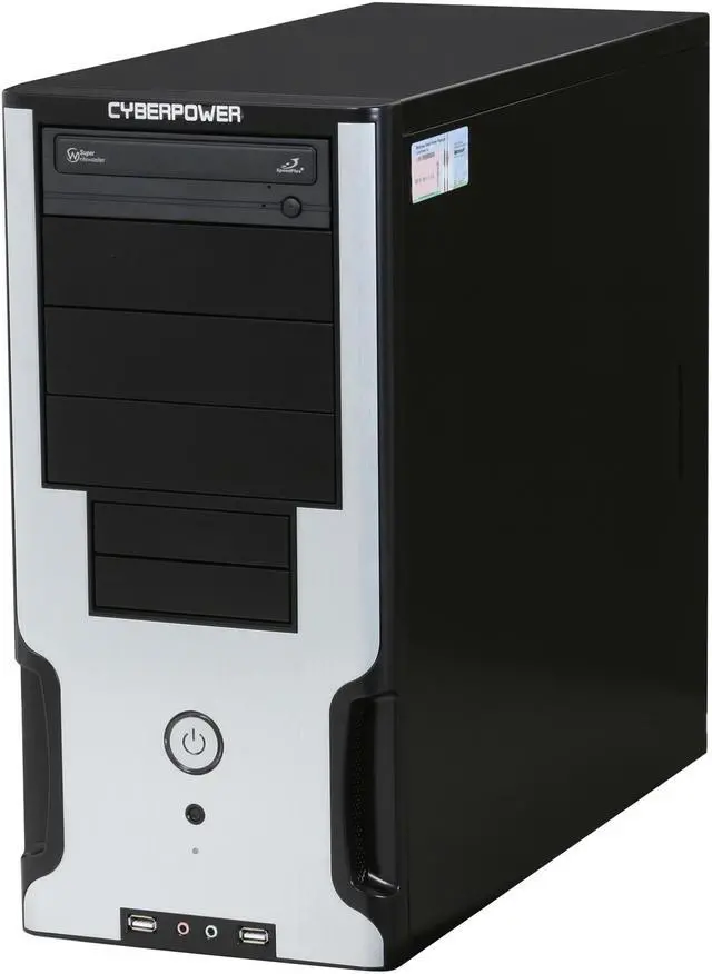 Alt view image 4 of 12 - CyberpowerPC Desktop PC Gamer Infinity 3312 Intel Core 2 Quad Q8200 4GB DDR2 500GB HDD NVIDIA GeForce 9500 GT Windows Vista Home Premium 64-bit