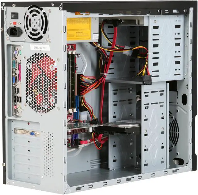 Alt view image 7 of 12 - CyberpowerPC Desktop PC Gamer Infinity 3312 Intel Core 2 Quad Q8200 4GB DDR2 500GB HDD NVIDIA GeForce 9500 GT Windows Vista Home Premium 64-bit