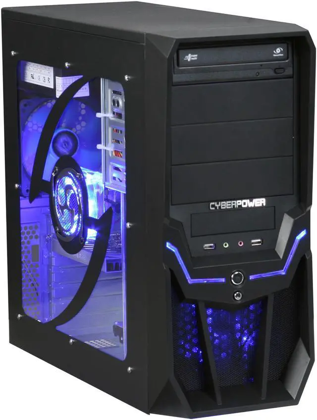 Alt view image 2 of 13 - CyberpowerPC Desktop PC Gamer Ultra 7206 AMD Athlon X2 7750 4GB DDR2 500GB HDD ATI Radeon HD 4550 Windows Vista Home Premium 64-bit