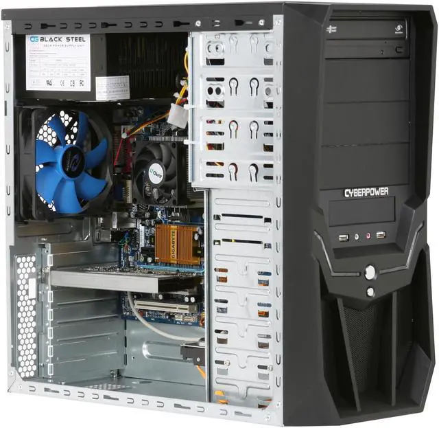 Alt view image 9 of 13 - CyberpowerPC Desktop PC Gamer Ultra 7206 AMD Athlon X2 7750 4GB DDR2 500GB HDD ATI Radeon HD 4550 Windows Vista Home Premium 64-bit
