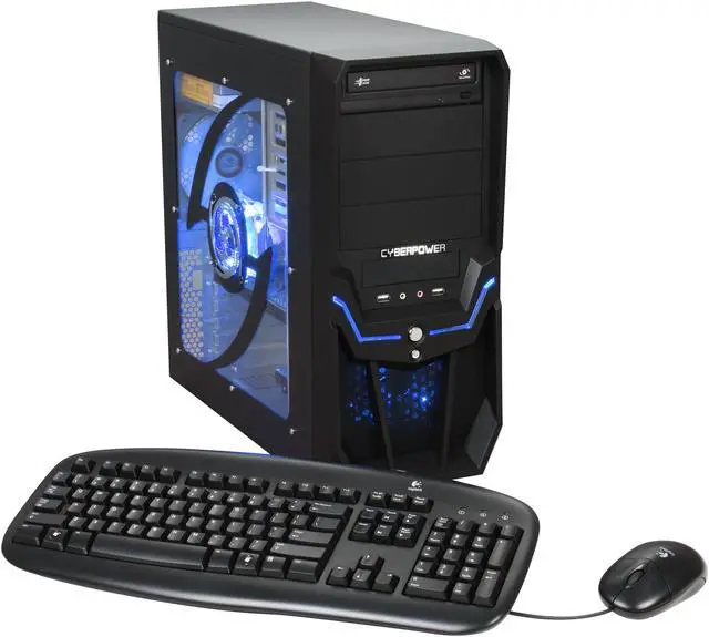 Main image of CyberpowerPC Desktop PC Gamer Infinity 7519 Intel Core 2 Quad Q8400 4GB DDR2 500GB HDD NVIDIA GeForce 9800 GT Windows Vista Home Premium 64-bit