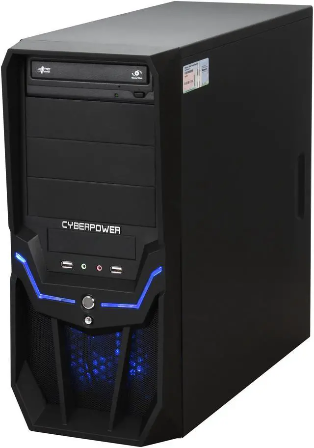 Alt view image 4 of 10 - CyberpowerPC Desktop PC Gamer Infinity 7519 Intel Core 2 Quad Q8400 4GB DDR2 500GB HDD NVIDIA GeForce 9800 GT Windows Vista Home Premium 64-bit