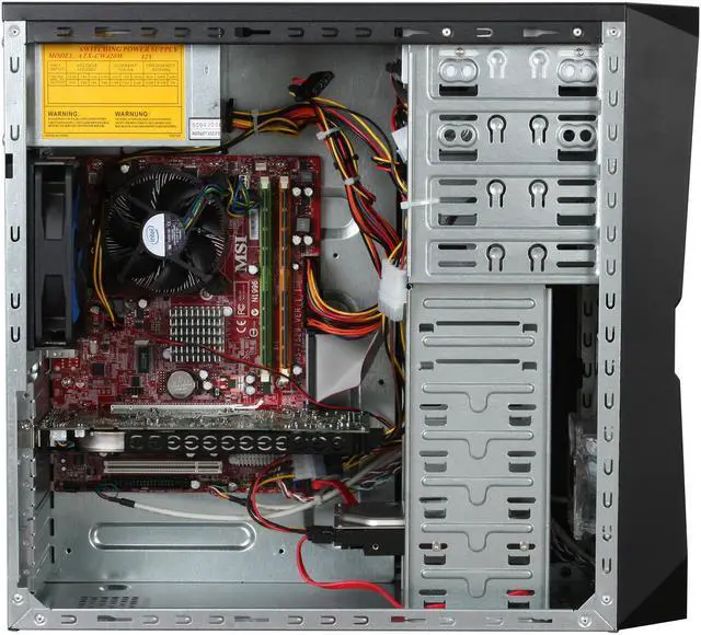 Alt view image 7 of 10 - CyberpowerPC Desktop PC Gamer Infinity 7519 Intel Core 2 Quad Q8400 4GB DDR2 500GB HDD NVIDIA GeForce 9800 GT Windows Vista Home Premium 64-bit