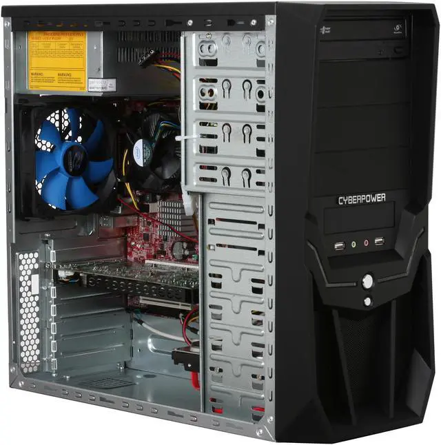 Alt view image 8 of 10 - CyberpowerPC Desktop PC Gamer Infinity 7519 Intel Core 2 Quad Q8400 4GB DDR2 500GB HDD NVIDIA GeForce 9800 GT Windows Vista Home Premium 64-bit