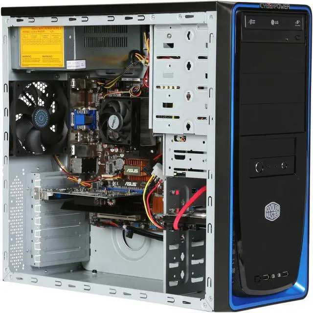 Alt view image 8 of 10 - CyberpowerPC Desktop PC Gamer Ultra 7208 AMD Athlon X2 7850 4GB DDR2 500GB HDD NVIDIA GeForce 9500 GT Windows Vista Home Premium 64-bit