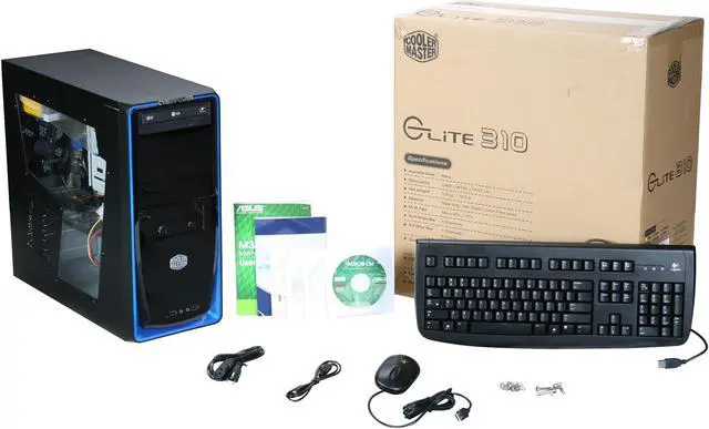 Alt view image 10 of 10 - CyberpowerPC Desktop PC Gamer Ultra 7208 AMD Athlon X2 7850 4GB DDR2 500GB HDD NVIDIA GeForce 9500 GT Windows Vista Home Premium 64-bit