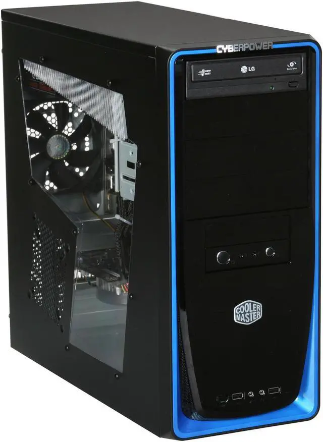 Alt view image 2 of 10 - CyberpowerPC Desktop PC Gamer Xtreme 1012 Intel Core i7-920 6GB DDR3 1TB HDD ATI Radeon HD 4830 Windows Vista Home Premium 64-bit