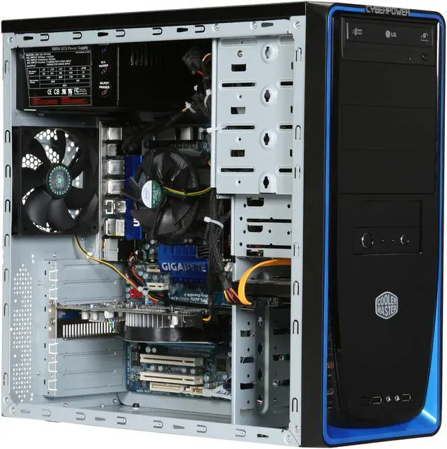 Alt view image 8 of 10 - CyberpowerPC Desktop PC Gamer Xtreme 1012 Intel Core i7-920 6GB DDR3 1TB HDD ATI Radeon HD 4830 Windows Vista Home Premium 64-bit