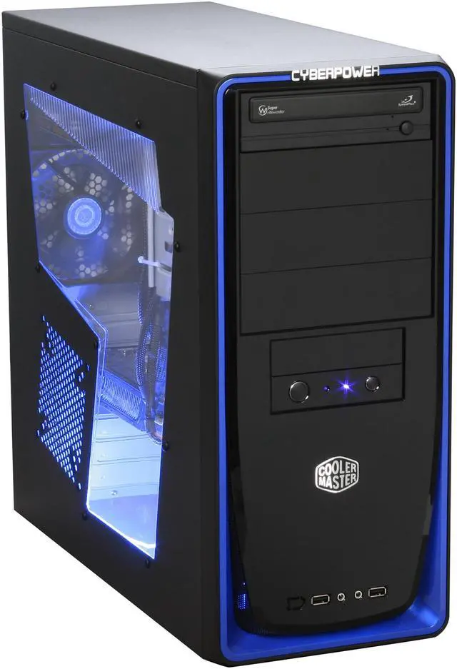 Alt view image 2 of 10 - CyberpowerPC Desktop PC Gamer Infinity 6313 Intel Core 2 Duo E8400 4GB DDR2 500GB HDD NVIDIA GeForce GTX 260 Windows Vista Home Premium 64-bit