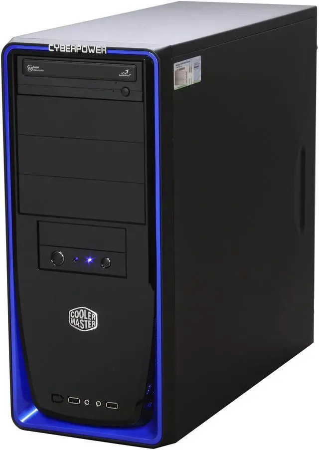 Alt view image 4 of 10 - CyberpowerPC Desktop PC Gamer Infinity 6313 Intel Core 2 Duo E8400 4GB DDR2 500GB HDD NVIDIA GeForce GTX 260 Windows Vista Home Premium 64-bit