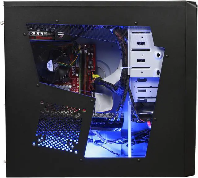 Alt view image 5 of 10 - CyberpowerPC Desktop PC Gamer Infinity 6313 Intel Core 2 Duo E8400 4GB DDR2 500GB HDD NVIDIA GeForce GTX 260 Windows Vista Home Premium 64-bit