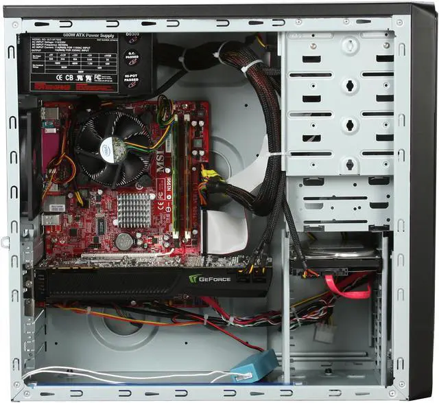 Alt view image 7 of 10 - CyberpowerPC Desktop PC Gamer Infinity 6313 Intel Core 2 Duo E8400 4GB DDR2 500GB HDD NVIDIA GeForce GTX 260 Windows Vista Home Premium 64-bit