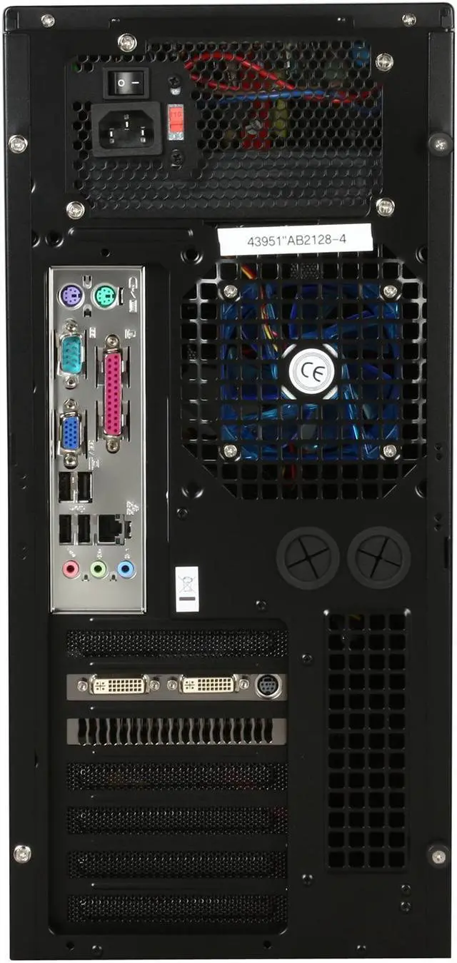 Alt view image 10 of 11 - CyberpowerPC Desktop PC Gamer Infinity 6314 Intel Core 2 Duo E8400 4GB DDR2 1TB HDD NVIDIA GeForce GTX 285 Windows Vista Home Premium 64-bit
