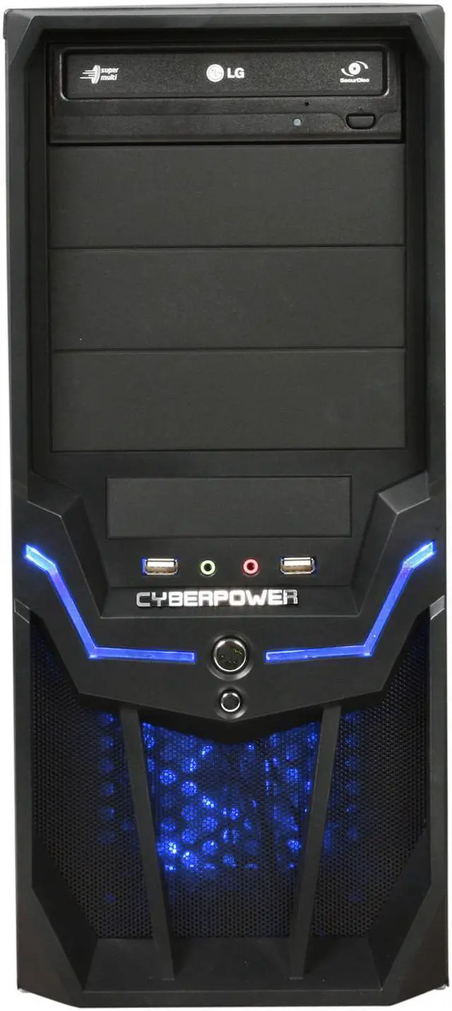 Alt view image 3 of 10 - CyberpowerPC Desktop PC Gamer Ultra 7209 AMD Athlon II X2 240 4GB DDR2 500GB HDD ATI Radeon HD 4550 Windows Vista Home Premium 64-bit (With Windows 7 Upgrade Coupon)