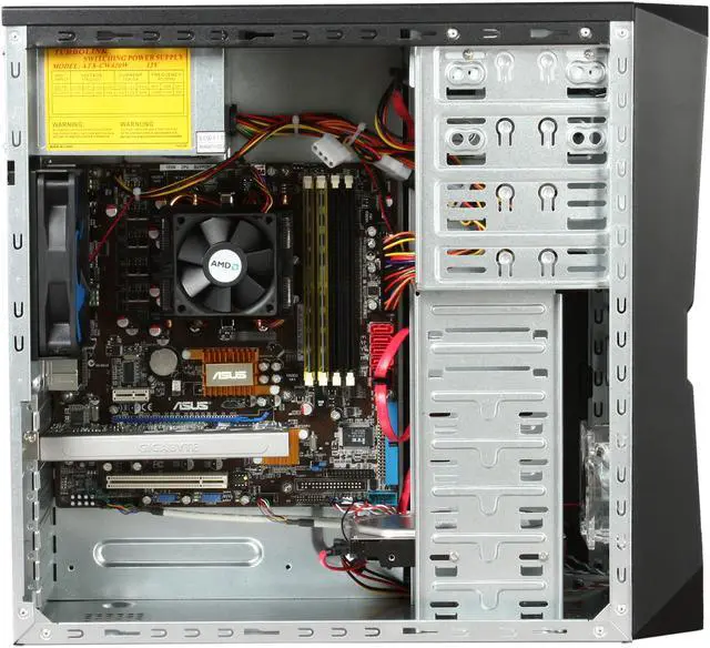 Alt view image 7 of 10 - CyberpowerPC Desktop PC Gamer Ultra 7209 AMD Athlon II X2 240 4GB DDR2 500GB HDD ATI Radeon HD 4550 Windows Vista Home Premium 64-bit (With Windows 7 Upgrade Coupon)
