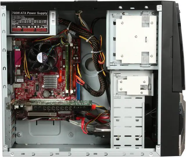 Alt view image 7 of 11 - CyberpowerPC Desktop PC Gamer Infinity 9800 Intel Core 2 Quad Q9550 4GB DDR2 500GB HDD NVIDIA GeForce 9800 GT Windows Vista Home Premium 64-bit (With Windows 7 Upgrade Coupon)