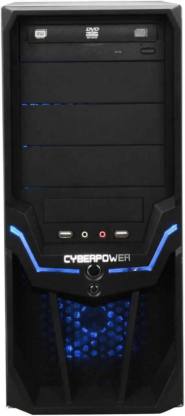 Alt view image 2 of 9 - CyberpowerPC Desktop PC Gamer Infinity 3315 Intel Core 2 Quad Q8200 4GB DDR2 500GB HDD NVIDIA GeForce GT 220 Windows 7 Home Premium 64-Bit