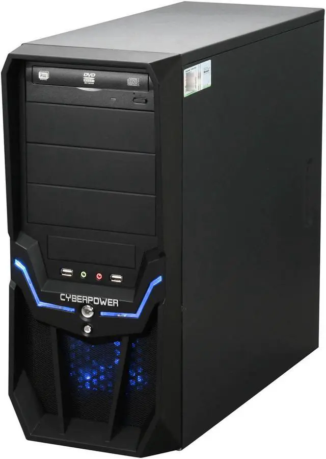 Alt view image 3 of 9 - CyberpowerPC Desktop PC Gamer Infinity 3315 Intel Core 2 Quad Q8200 4GB DDR2 500GB HDD NVIDIA GeForce GT 220 Windows 7 Home Premium 64-Bit