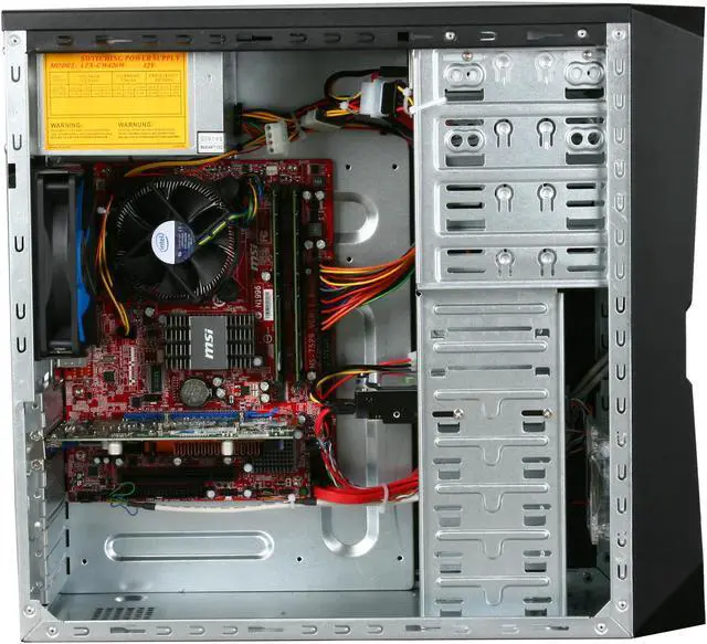 Alt view image 6 of 9 - CyberpowerPC Desktop PC Gamer Infinity 3315 Intel Core 2 Quad Q8200 4GB DDR2 500GB HDD NVIDIA GeForce GT 220 Windows 7 Home Premium 64-Bit