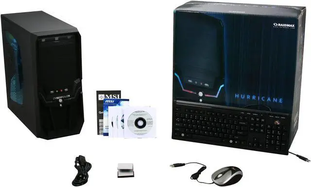 Alt view image 9 of 9 - CyberpowerPC Desktop PC Gamer Infinity 3315 Intel Core 2 Quad Q8200 4GB DDR2 500GB HDD NVIDIA GeForce GT 220 Windows 7 Home Premium 64-Bit