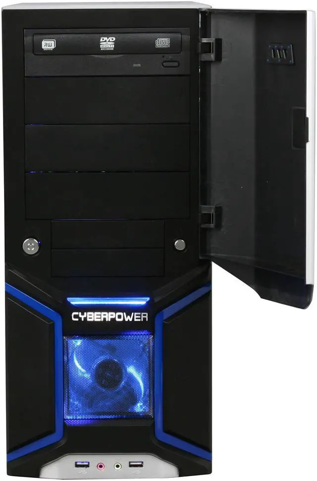 Alt view image 2 of 9 - CyberpowerPC Desktop PC Gamer Ultra 2023 AMD Phenom II X2 550 4GB DDR3 500GB HDD NVIDIA GeForce GTS 250 Windows 7 Home Premium 64-Bit