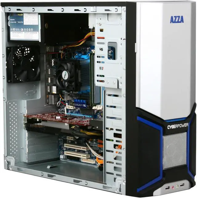 Alt view image 7 of 9 - CyberpowerPC Desktop PC Gamer Ultra 2023 AMD Phenom II X2 550 4GB DDR3 500GB HDD NVIDIA GeForce GTS 250 Windows 7 Home Premium 64-Bit