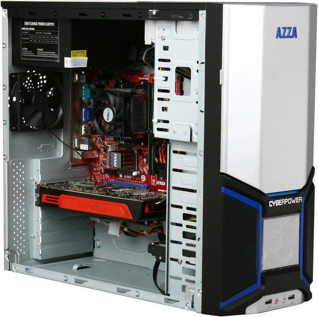 Alt view image 7 of 9 - CyberpowerPC Desktop PC Gamer Ultra 2032 AMD Athlon II X4 620 4GB DDR2 500GB HDD ATI Radeon HD 5850 Windows 7 Home Premium 64-Bit