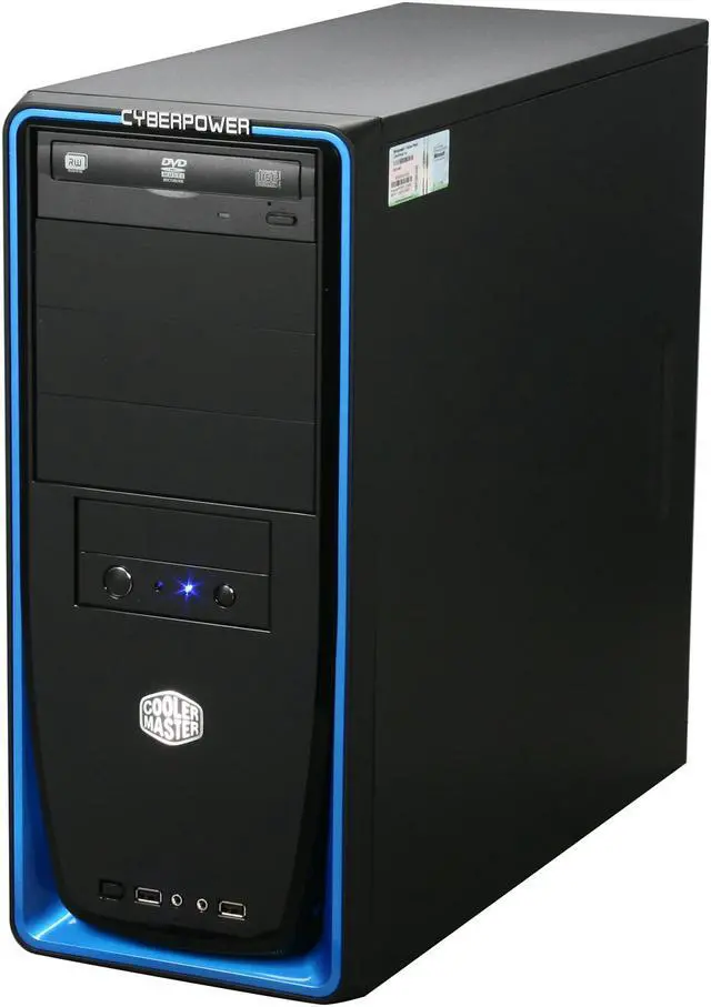 Alt view image 3 of 9 - CyberpowerPC Desktop PC Gamer Infinity 7523 Intel Core 2 Quad Q8400 4GB DDR2 500GB HDD NVIDIA GeForce GTS 250 Windows 7 Home Premium 64-bit
