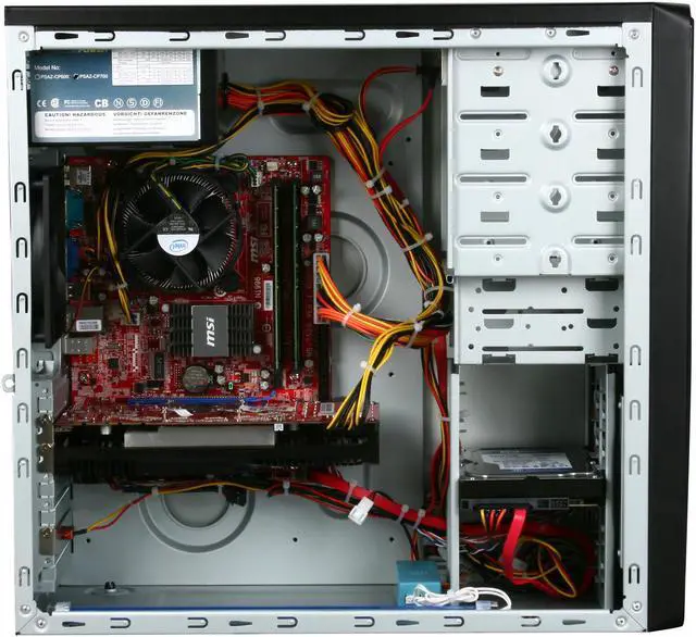 Alt view image 6 of 9 - CyberpowerPC Desktop PC Gamer Infinity 7523 Intel Core 2 Quad Q8400 4GB DDR2 500GB HDD NVIDIA GeForce GTS 250 Windows 7 Home Premium 64-bit