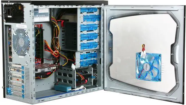 Alt view image 5 of 9 - CyberpowerPC Desktop PC Gamer Infinity 6201 Intel Core 2 Quad Q8200 4GB DDR2 500GB HDD ATI Radeon HD 4850 Windows 7 Home Premium 64-bit