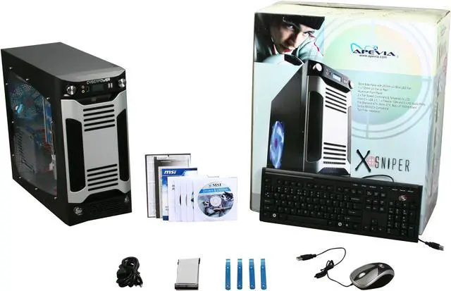 Alt view image 9 of 9 - CyberpowerPC Desktop PC Gamer Infinity 6201 Intel Core 2 Quad Q8200 4GB DDR2 500GB HDD ATI Radeon HD 4850 Windows 7 Home Premium 64-bit