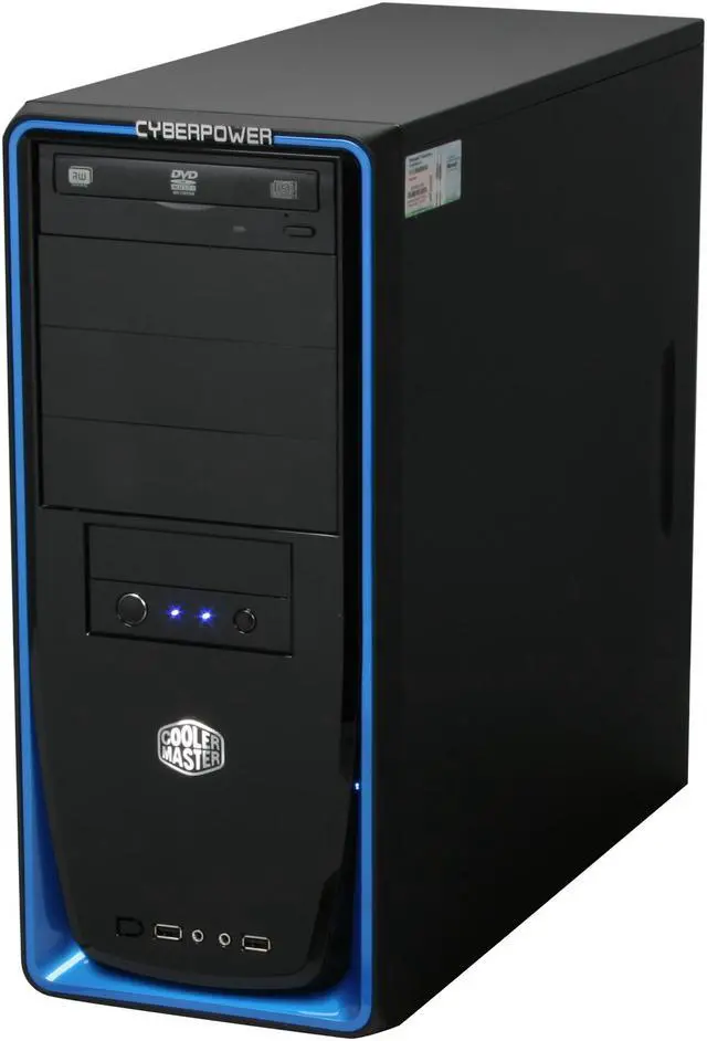 Alt view image 3 of 9 - CyberpowerPC Desktop PC Gamer Infinity 6315 Intel Core 2 Duo E8400 4GB DDR2 500GB HDD NVIDIA GeForce GTX 260 Windows 7 Home Premium 64-bit