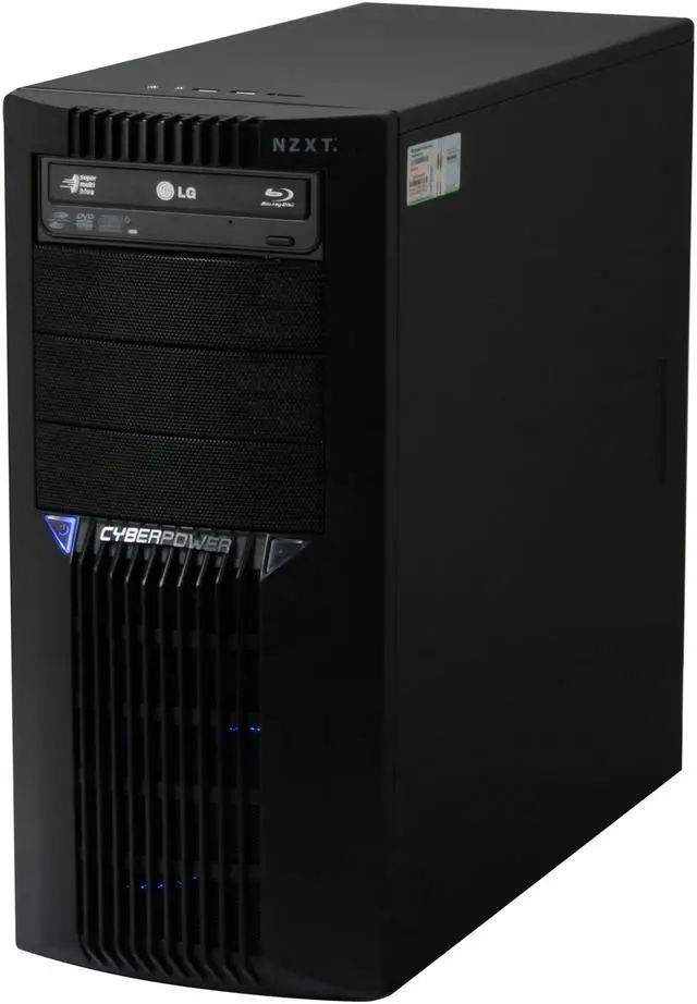 Alt view image 3 of 10 - CyberpowerPC Desktop PC Gamer Xtreme 1040 Intel Core i7-960 12GB DDR3 2TB HDD NVIDIA GeForce GTX 295 Windows 7 Home Premium 64-bit