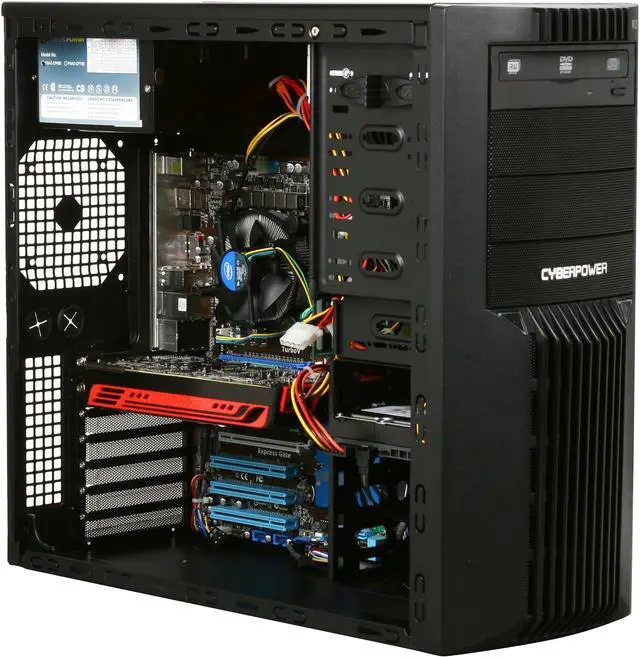 Alt view image 7 of 10 - CyberpowerPC Desktop PC Gamer Xtreme 1041 Intel Core i5-750 4GB DDR3 1TB HDD ATI Radeon HD 5770 Windows 7 Home Premium 64-bit