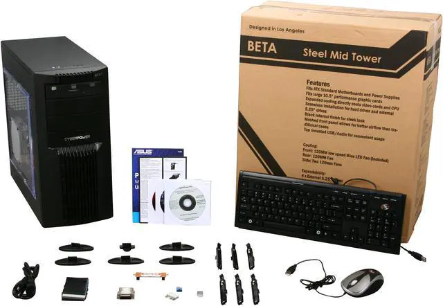 Alt view image 10 of 10 - CyberpowerPC Desktop PC Gamer Xtreme 1041 Intel Core i5-750 4GB DDR3 1TB HDD ATI Radeon HD 5770 Windows 7 Home Premium 64-bit