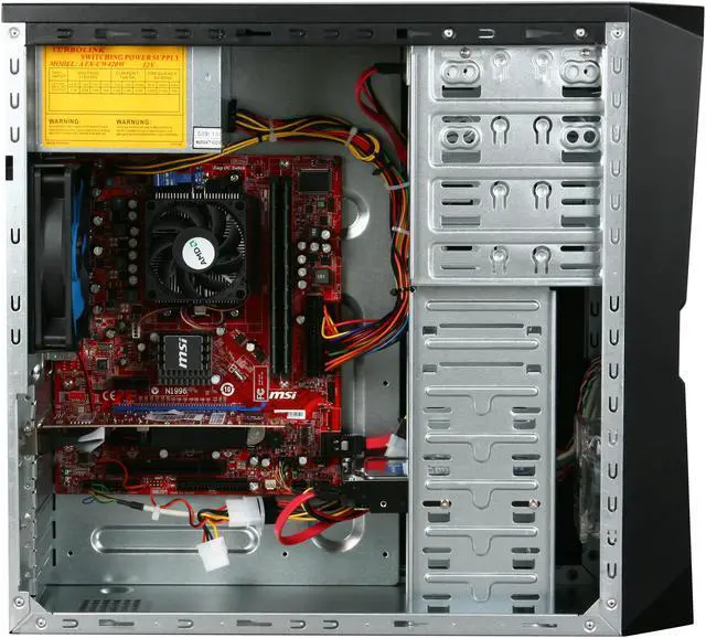 Alt view image 6 of 9 - CyberpowerPC Desktop PC Gamer Ultra 2038 AMD Athlon II X4 630 4GB DDR2 500GB HDD NVIDIA GeForce G210 Windows 7 Home Premium 64-Bit