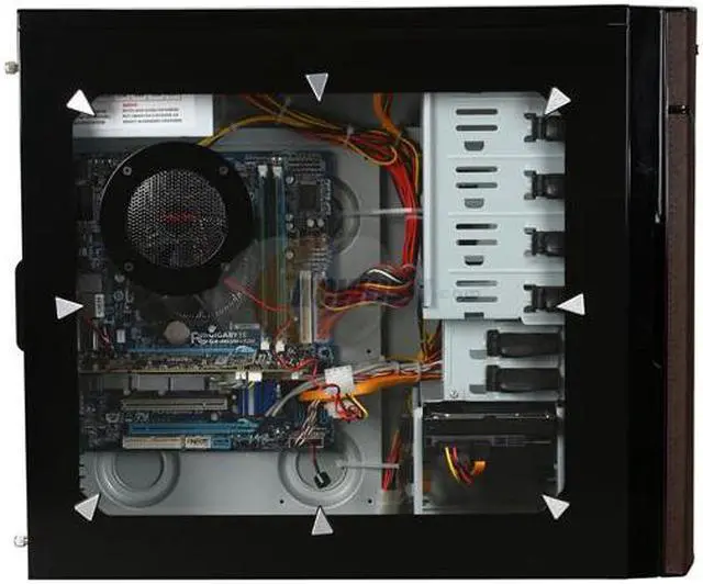 Alt view image 4 of 9 - CyberpowerPC Desktop PC Gamer Xtreme 1060 Intel Core i3-530 4GB DDR3 500GB HDD NVIDIA GeForce 9800 GT Windows 7 Home Premium 64-bit