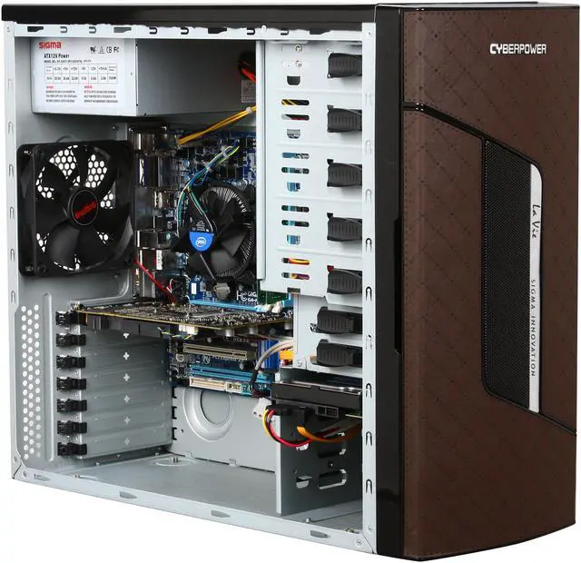Alt view image 7 of 9 - CyberpowerPC Desktop PC Gamer Xtreme 1060 Intel Core i3-530 4GB DDR3 500GB HDD NVIDIA GeForce 9800 GT Windows 7 Home Premium 64-bit